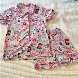 Taylor Swift Themed Girls Pajamas Size 4XL/ 8/9T